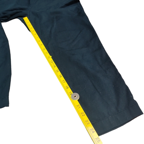 Gap Easy Pants Size Small Black Cotton Pull-On Drawstring Mid Rise Crop Elastic - Picture 6 of 9